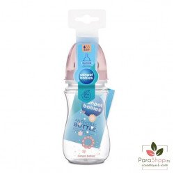 CANPOL BABIES Biberon Anti Colique Col Large 240ML NOUVEAU NE - Rose - 35/217