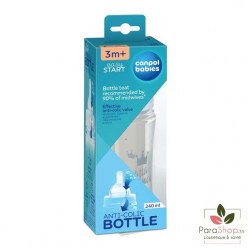 CANPOL BABIES Biberon Anti Colique Col Large 240ML Royal Baby - Bleu - 35/234