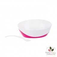 CANPOL BABIES Bol avec Cuillere et Couvercle Rose - 31/406 CANPOL BABIES Bol avec Cuillere et Couvercle Rose - 31/406