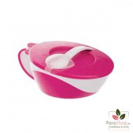 CANPOL BABIES Bol avec Cuillere et Couvercle Rose - 31/406 CANPOL BABIES Bol avec Cuillere et Couvercle Rose - 31/406