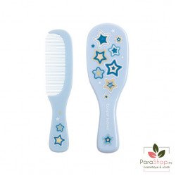 CANPOL BABIES Brosse et Peigne Poils Naturels - NOUVEAU NE BLEU - 7/406 CANPOL BABIES Brosse et Peigne Poils Naturels - NOUVEAU NE BLEU - 7/406