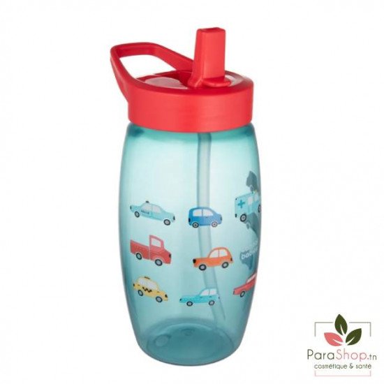 CANPOL BABIES Gourde avec Bec Pliable 400ML - 56/618 - Voitures Bleu CANPOL BABIES Gourde avec Bec Pliable 400ML - 56/618 - Voitures Bleu