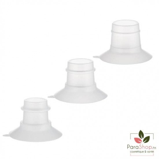 CANPOL BABIES Jeu de 3 Têterelles 19cm 21cm 24cm pour tire-lait 20/106 - 20/114