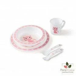 CANPOL BABIES Set 5 Pieces CUTE ANIMALS Rose 4/401