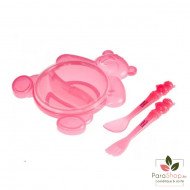 CANPOL BABIES Set Bol et Couvert Happy Bear - 2/422 CANPOL BABIES Set Bol et Couvert Happy Bear - 2/422