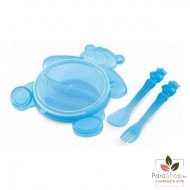CANPOL BABIES Set Bol et Couvert Happy Bear - 2/422 CANPOL BABIES Set Bol et Couvert Happy Bear - 2/422