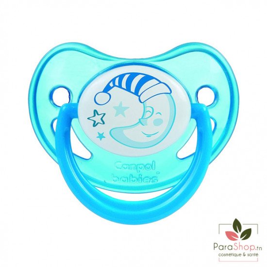CANPOL BABIES SUCETTE ORTHODONTIQUE SILICONE 6-18M NIGHT DREAMS - 22/501