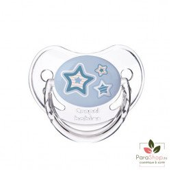 CANPOL BABIES SUCETTE SILICONE NOUVEAU NE 0-6M BLUE STARS - 22/565 