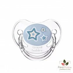 CANPOL BABIES SUCETTE SILICONE NOUVEAU NE 0-6M BLUE STARS 22/565
