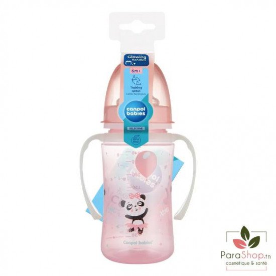 CANPOL BABIES Tasse 240ML Exotic Animals Rose - 35/208