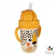 CANPOL BABIES Tasse Anti Fuites avec Paille 270ML Babiesboo Guepard - 56/617_ora CANPOL BABIES Tasse Anti Fuites avec Paille 270ML Babiesboo Guepard - 56/617_ora