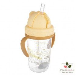 CANPOL BABIES Tasse Anti Fuites avec Paille 270ML MOUNTAINS Jaune - 56/620_bei 
