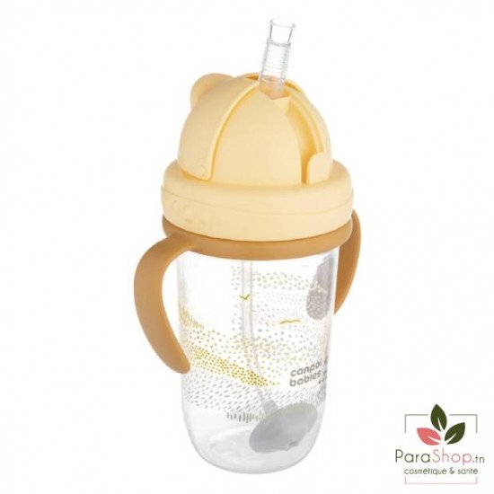 CANPOL BABIES Tasse Anti Fuites avec Paille 270ML MOUNTAINS Jaune - 56/620_bei CANPOL BABIES Tasse Anti Fuites avec Paille 270ML MOUNTAINS Jaune - 56/620_bei
