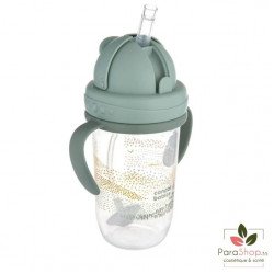 CANPOL BABIES Tasse Anti Fuites avec Paille 270ML MOUNTAINS Vert - 56/620_gre