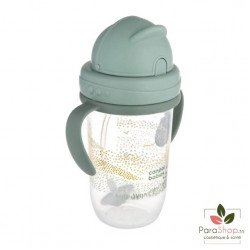 CANPOL BABIES Tasse Anti Fuites avec Paille 270ML MOUNTAINS Vert - 56/620_gre