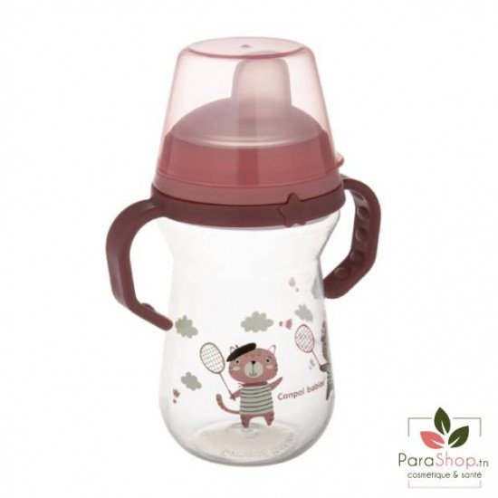 CANPOL BABIES Tasse FirstCup Bonjour Paris 250ML Rose - 56/613_pin CANPOL BABIES Tasse FirstCup Bonjour Paris 250ML Rose - 56/613_pin