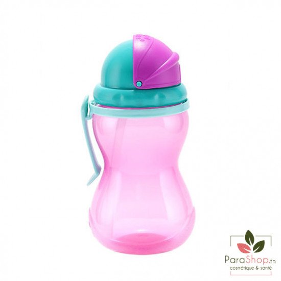 CANPOL BABIES Tasse Sport avec Paille Retractable Rose - 56/113 