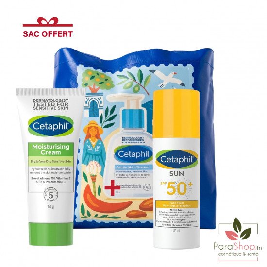 Cetaphil Pack Sun Face Fluid Invisible + Creme Hydratante 50G Cetaphil Pack Sun Face Fluid Invisible + Creme Hydratante 50G