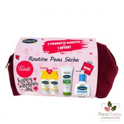 Cetaphil trousse daily advance + sun face fluid teinte + lotion nettoyante peaux seches 236ml offerte