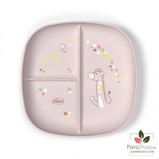 CHICCO ASSIETTE A PORTIONS 12M+ - Rose