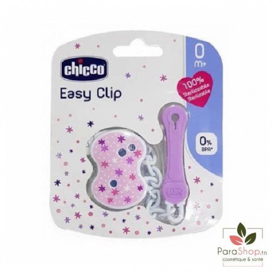 Chicco Attache Sucette Clip avec Chaîne 