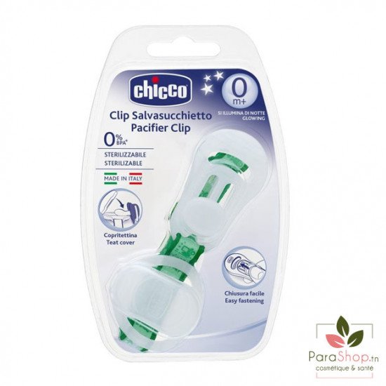 CHICCO ATTACHE-SUCETTE RUBAN 0m+