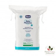 CHICCO BABY MOMENTS Carres de Coton Doux 60PCS