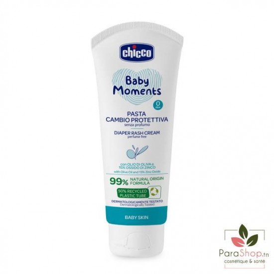 CHICCO Baby Moments Creme pour l'Erytheme Fessier 100ML CHICCO Baby Moments Creme pour l'Erytheme Fessier 100ML