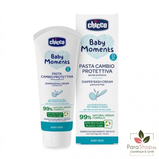CHICCO Baby Moments Creme pour l'Erytheme Fessier 100ML CHICCO Baby Moments Creme pour l'Erytheme Fessier 100ML