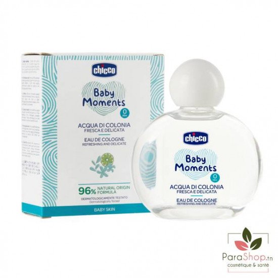 CHICCO BABY MOMENTS EAU DE COLOGNE RAFRAICHISSANTE 100ML CHICCO BABY MOMENTS EAU DE COLOGNE RAFRAICHISSANTE 100ML