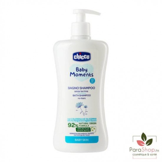 CHICCO BABY MOMENTS GEL DOUCHE CHEVEUX ET CORPS 500ML