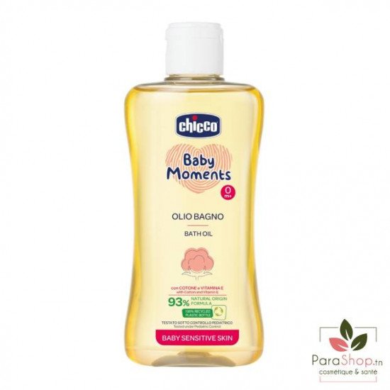 CHICCO Baby Moments Huile de Bain 200ML CHICCO Baby Moments Huile de Bain 200ML