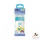 Chicco Biberon Well-Being 150ml 0m+ en caoutchouc bleu