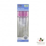 Chicco Biberon en Verre 240ML - Rose