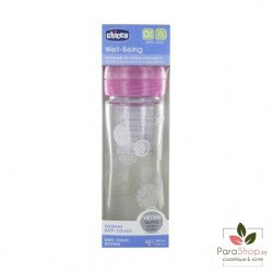 Chicco Biberon en Verre 240ML - Rose