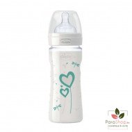 Chicco Biberon en Verre Unisexe 240ML 0M+ Chicco Biberon en Verre Unisexe 240ML 0M+