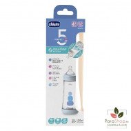 CHICCO BIBERON PERFECT 5 FLUX RAPIDE 4M+ 300ML BLEU CHICCO BIBERON PERFECT 5 FLUX RAPIDE 4M+ 300ML BLEU