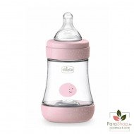 CHICCO BIBERON PERFECT 5 Flux Lent 0M+ 150ML Rose CHICCO BIBERON PERFECT 5 Flux Lent 0M+ 150ML Rose
