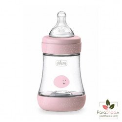 CHICCO BIBERON PERFECT 5 Flux Lent 0M+ 150ML Rose CHICCO BIBERON PERFECT 5 Flux Lent 0M+ 150ML Rose