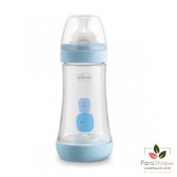 CHICCO BIBERON PERFECT 5 Flux Moyen 2M+ 240ML Bleu CHICCO BIBERON PERFECT 5 Flux Moyen 2M+ 240ML Bleu