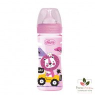 Chicco Biberon Well-Being  250ML - Rose - 2M+ Chicco Biberon Well-Being  250ML - Rose - 2M+