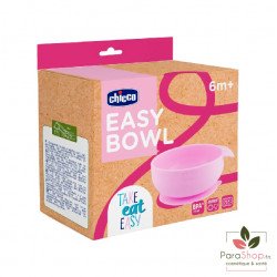 Chicco Bol en Silicone avec Ventouse 6M+ - Rose Pale