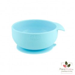 Chicco Bol en Silicone avec Ventouse 6M+ - Vert d'Eau