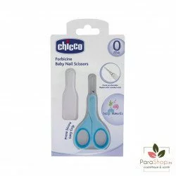 Chicco Ciseaux à ongles bout rond Bleu