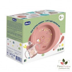 CHICCO COFFRET REPAS KIT SEVRAGE COMPLET 6M+ - Rose