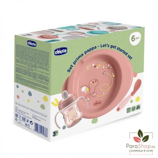 CHICCO COFFRET REPAS KIT SEVRAGE COMPLET 6M+ - Rose CHICCO COFFRET REPAS KIT SEVRAGE COMPLET 6M+ - Rose