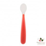 CHICCO Cuillère longue en silicone 6m+ rouge CHICCO Cuillère longue en silicone 6m+ rouge