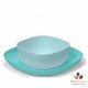 CHICCO ENSEMBLE D'ASSIETTES 12M+ - Bleu CHICCO ENSEMBLE D'ASSIETTES 12M+ - Bleu