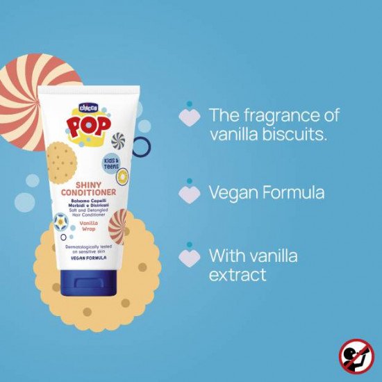 CHICCO KIDS & TEENS POP Apres Shampoing Vanille 150ML CHICCO KIDS & TEENS POP Apres Shampoing Vanille 150ML
