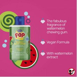 CHICCO KIDS & TEENS POP Gel Douche Pasteque Eclat 300ML CHICCO KIDS & TEENS POP Gel Douche Pasteque Eclat 300ML